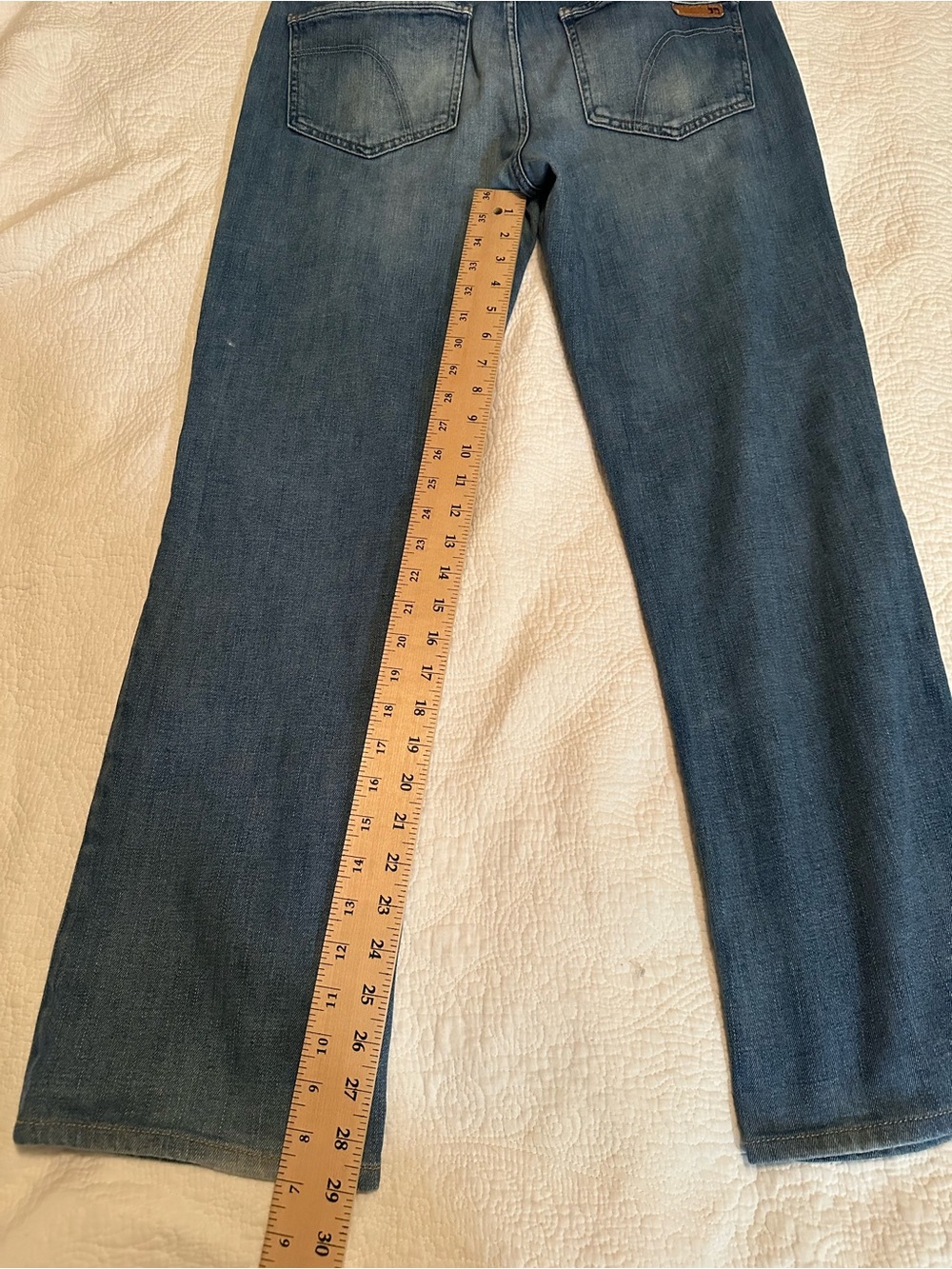 Joe’s Jeans Mens Classic Fit Bootcut Jean Medium Wash Distressed Faded Denim 32 - Picture 9 of 9